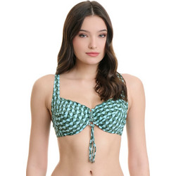 ERKA MARE Illusions Bikini Top με Ενίσχυση Τιρκουάζ Πετρόλ 26357F