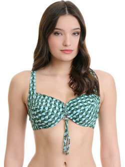 ERKA MARE Illusions Bikini Top με Ενίσχυση Τιρκουάζ Πετρόλ 26357F