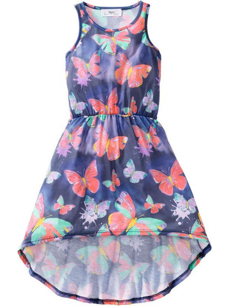 Bonprix Παιδικό Φόρεμα Navy Μπλε Ροζ 972617