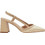 Verde Γόβες Slingback Δερμάτινες με Χοντρό Ψηλό Τακούνι Μπεζ 28-4232