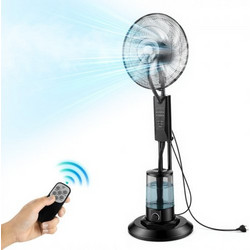 Vevor WHFSLDSYTS3LLGSGP001V2 Ανεμιστήρας Δαπέδου Υδρονέφωσης 43.5cm 75W με Τηλεχειριστήριο