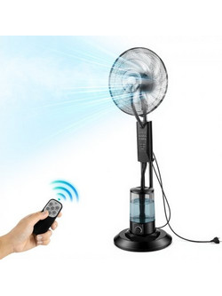 Vevor WHFSLDSYTS3LLGSGP001V2 Ανεμιστήρας Δαπέδου Υδρονέφωσης 43.5cm 75W με Τηλεχειριστήριο
