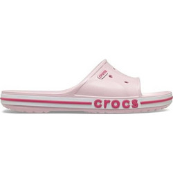 Crocs Bayaband Γυναικείες Παντόφλες Καλοκαιρινές Ανατομικές Κολυμβητηρίου Ροζ 205392-6TG