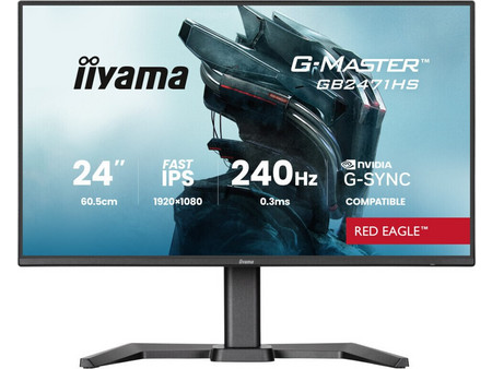 iiyama G-Master Red Eagle GB2471HS-B1 IPS HDR Gaming Monitor 23.8" 1920x1080 FHD 240Hz 0.3ms