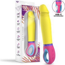 LateToBed Lumix Vibrator Κίτρινος Δονητής Ροζ