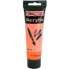 Metron Art 313 Orange Red Ακρυλικά Χρώματα Ζωγραφικής 100ml 6τμχ