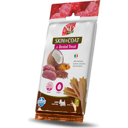 Farmina N&D Quinoa Skin & Coat Dental Treat Adult Mini with Venison, Quinoa, Coconut & Turmeric 60gr 15τμχ