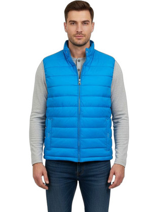 Bugatti Αμάνικο Ανδρικό Μπουφάν Puffer Μπλε 17040019025-45