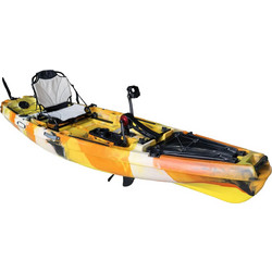 Caribbean Sea Kayaks Πλαστικό Kayak 1 Ατόμου με Πετάλια Πορτοκαλί