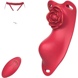The Flower Butterfly Wearable Vibrator Red