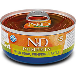 Farmina N&D Pumpkin Grain Free Adult with Wild Boar, Pumpkin & Apple 30x70gr