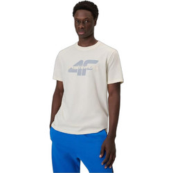 4F Ανδρικό Αθλητικό T-Shirt Λευκό 4FWSS26TTSHM2666-12S