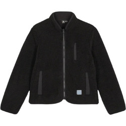 Volcom Wuzer Fuzzar Γυναικεία Ζακέτα Fleece Μακριά με Φερμουάρ Μαύρη B4832302-BLK