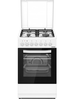 Heinner HFSC-S65MIXF-WH Κουζίνα Ηλεκτρική 43lt με Εστίες Αερίου 50cm