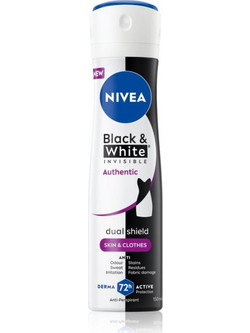 Nivea Black & White Invisible Authentic Γυναικείο Αποσμητικό Spray 72h 150ml