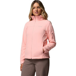 Columbia Fast Trek II Γυναικεία Ζακέτα Fleece Κοντή με Φερμουάρ Ροζ 1465351-669