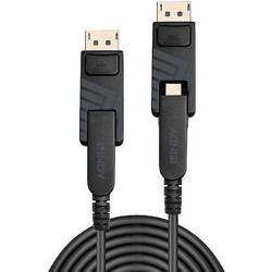 Lindy Καλώδιο DisplayPort to DisplayPort Male 100m Black LY-38486