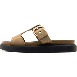Clarks Γυναικεία Σανδάλια Suede Μπεζ 26185811