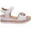 Oh My Sandals Ανατομικές Καλοκαιρινές Γυναικείες Πλατφόρμες Χαμηλές Δερμάτινες Λευκές 5974