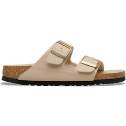 Birkenstock Arizona Δερμάτινα Γυναικεία Σανδάλια Ανατομικά Μπεζ 1031438