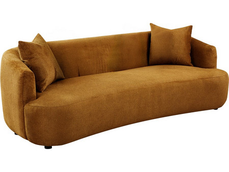 Liberta Celeste Τριθέσιος Καναπές Καφέ 228x98x73cm 70-0451