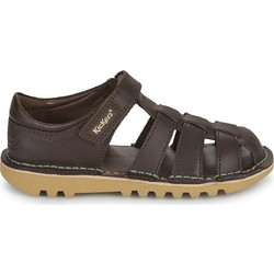 Kickers Παιδικά Πέδιλα για Αγόρι Ανατομικά Καφέ 117109