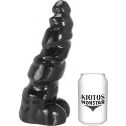 Kiotos Monstar Dragon Dildo με Βεντούζα & Όρχεις 28cm Μαύρο