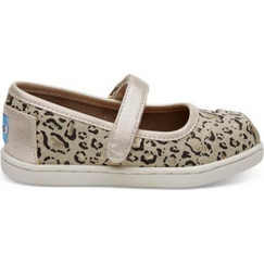 Toms Παιδικές Μπαλαρίνες Ύφασμα με Σκρατς Μπεζ Καφέ 10010019