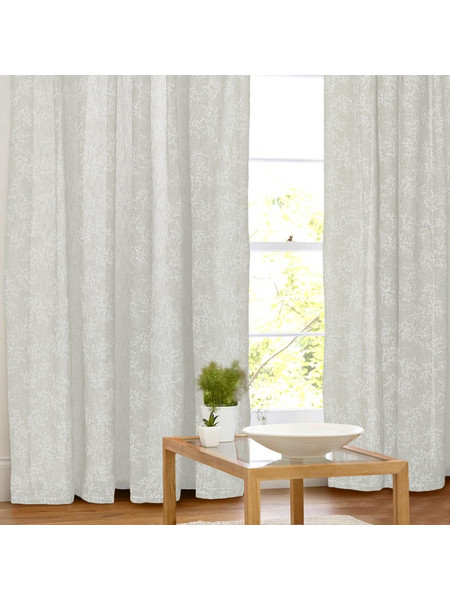 WhiteEgg Κουρτίνα Παραθύρου Floral με Τρέσα 270x280 K0112-4