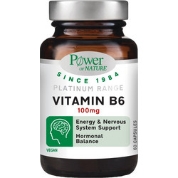 Power Health Platinum Range Vitamin B6 100mg 60 Κάψουλες