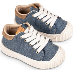 Babywalker Βαπτιστικά Sneakers για Αγόρι Υφασμάτινα Ανατομικά Μπλε EXC5278