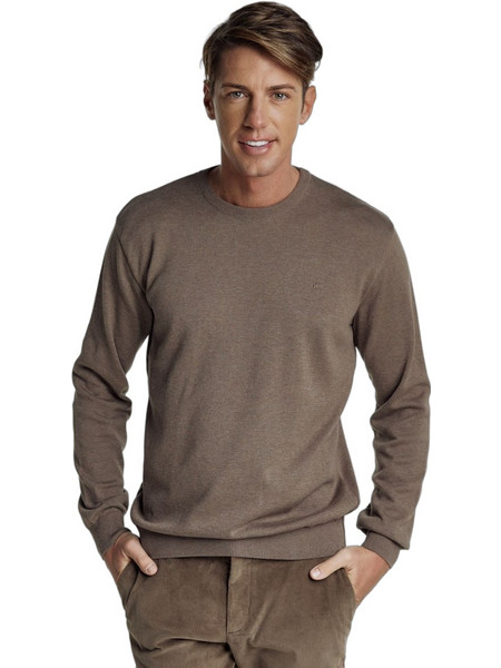 Guy Laroche Ανδρική Πλεκτή Μπλούζα Καφέ GL232921016