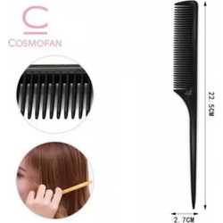 Cosmofan 98248 Επαγγελματική Χτένα Μαλλιών Λισουάρ για Κρεπάρισμα Μαύρη