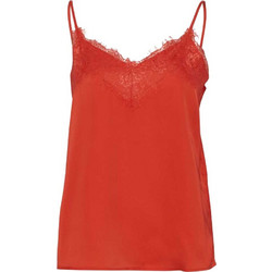 Ichi Γυναικείο Καλοκαιρινό Lingerie Top Σατέν Πορτοκαλί 20108905-161356