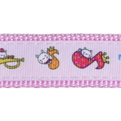 Happet Σετ Λουρί Σκύλου με Κολάρο 1.2m x 20mm Ροζ SR43