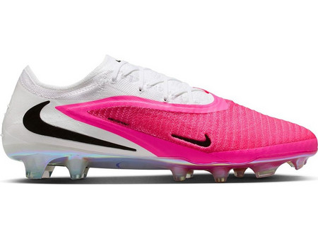 Nike Phantom 6 Low Elite FG IH1778-900 Ποδοσφαιρικά Παπούτσια με Τάπες και Καλτσάκι Λευκά Ροζ