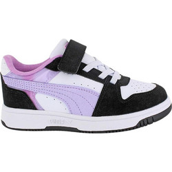 Puma Rebound Παιδικά Sneakers Λιλά Μαύρα 407469-02
