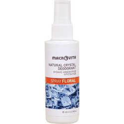 Macrovita Floral Φυσικό Αποσμητικό Spray Κρύσταλλος Χωρίς Αλουμίνιο 100ml