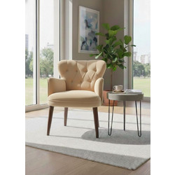 Stewe Home Πολυθρόνα Μπεζ STE-026729-V58241