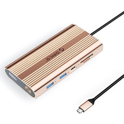Orico USB-C Docking Station με DisplayPort / HDMI PD Ethernet XDR-X33-RG-BP