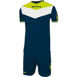 Givova Kit Campo Fluo Στολή Ποδοσφαίρου Μαύρη Lime KITC63.0419