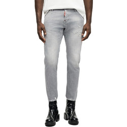 Dsquared2 Ανδρικό Τζιν Παντελόνι Ελαστικό Slim Εφαρμογή Γκρι S74LB2014S30260-852