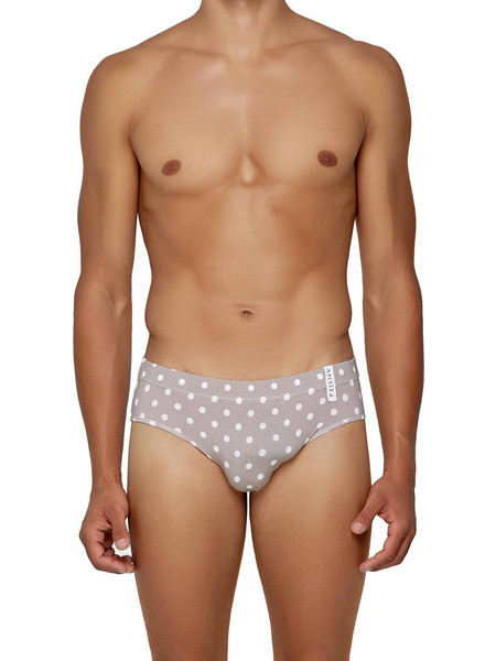Modus Vivendi Polka Dot Ανδρικό Σλιπ Μπεζ UN1023-1241