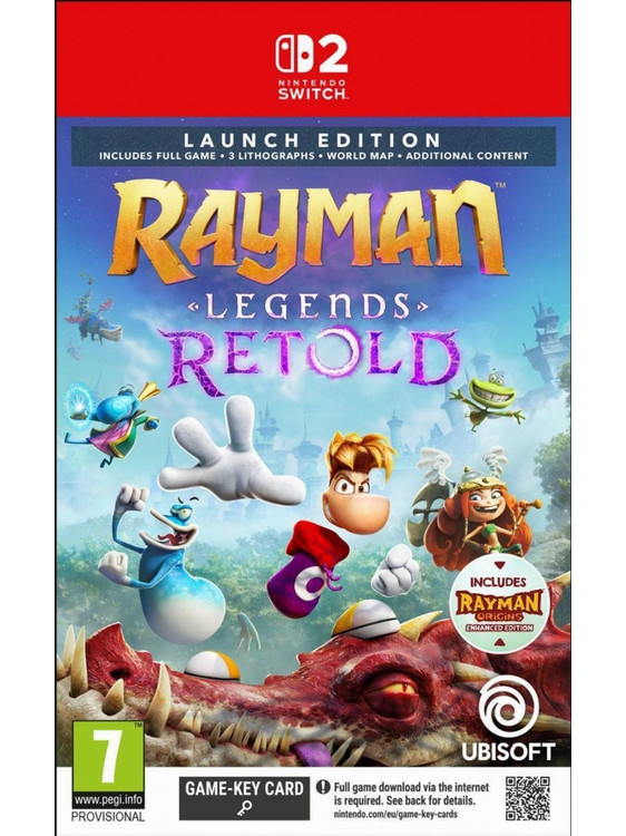 Rayman Legends Retold Launch Edition Nintendo Switch 2