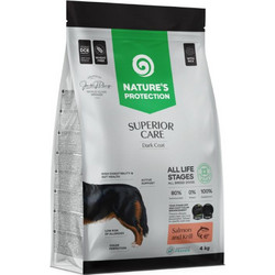 Nature's Protection Superior Care Dark Coat Junior All Breed Grain Free with Salmon & Krill 4kg