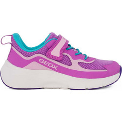 Geox Παιδικά Sneakers Φούξια Γαλάζια J65PAC01454C8329