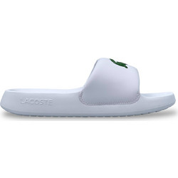 Lacoste Serve Slide 1.0 Γυναικείες Παντόφλες Καλοκαιρινές Αντιολισθητικές Κολυμβητηρίου Λευκές 7-45CFA0002-082