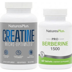 Nature's Plus Pro Berberine 1500mg 60 Κάψουλες + Creatine 120 Κάψουλες