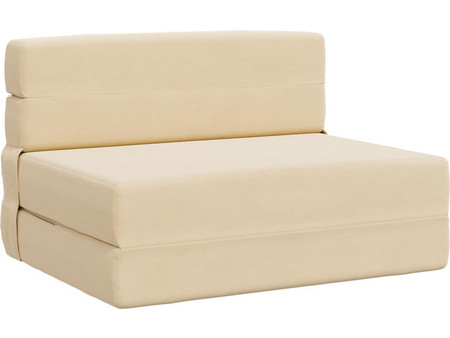 vidaXL Διθέσιος Καναπές Κρεβάτι Μπεζ 70x72x60cm 900082