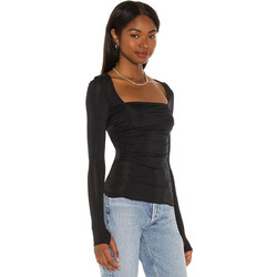 Free People Γυναικείο Χειμερινό Top Μαύρο OB1251780